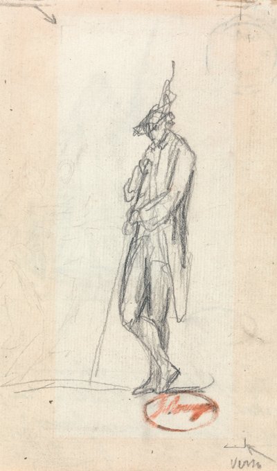 A Standing Male Figure by George Romney